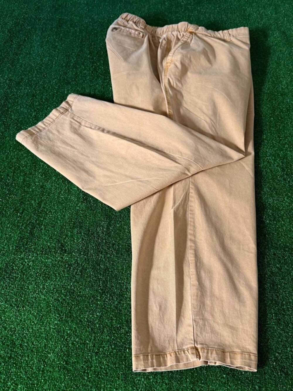 Old Navy Men's Flat Front Straight Leg Sunflower Gold Easy Chino Pants Big 2X